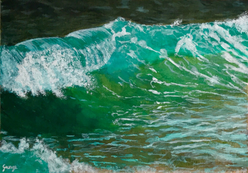 Sea Wave - acrylic painting